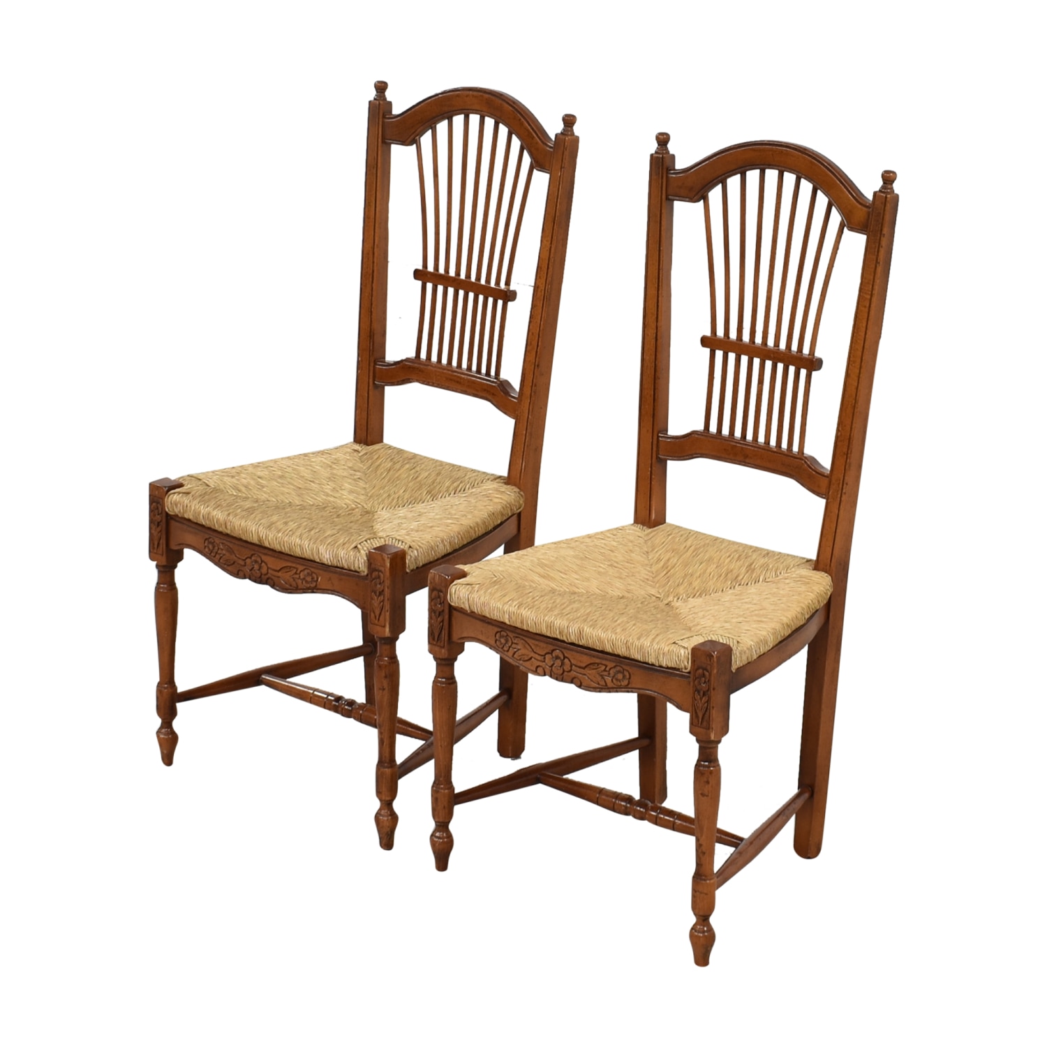 Guido Zichele Guido Zichele Traditional Wheat Back Dining Chairs price
