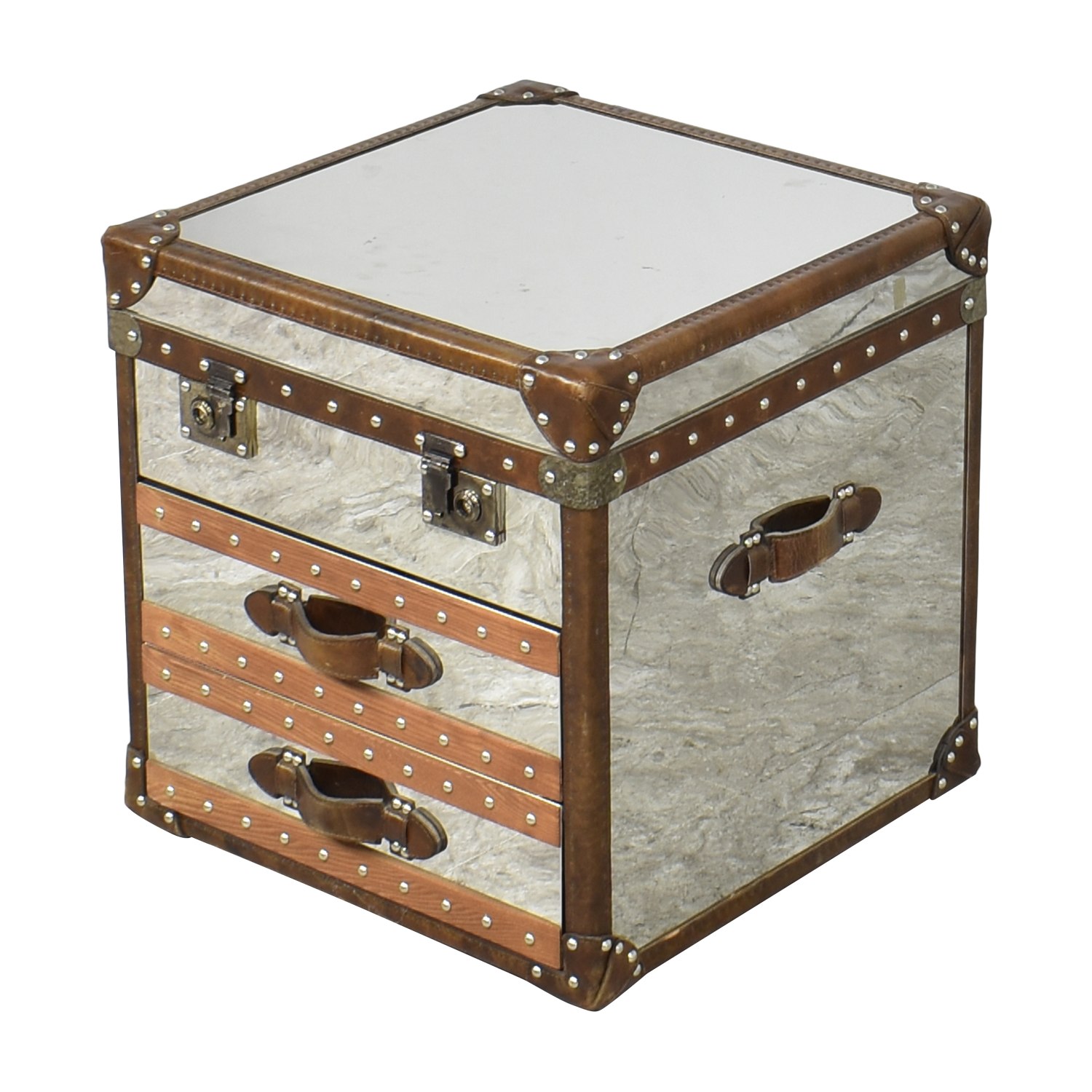 Andrew Martin Livingstone Vintage Steamer Trunk, 78% Off