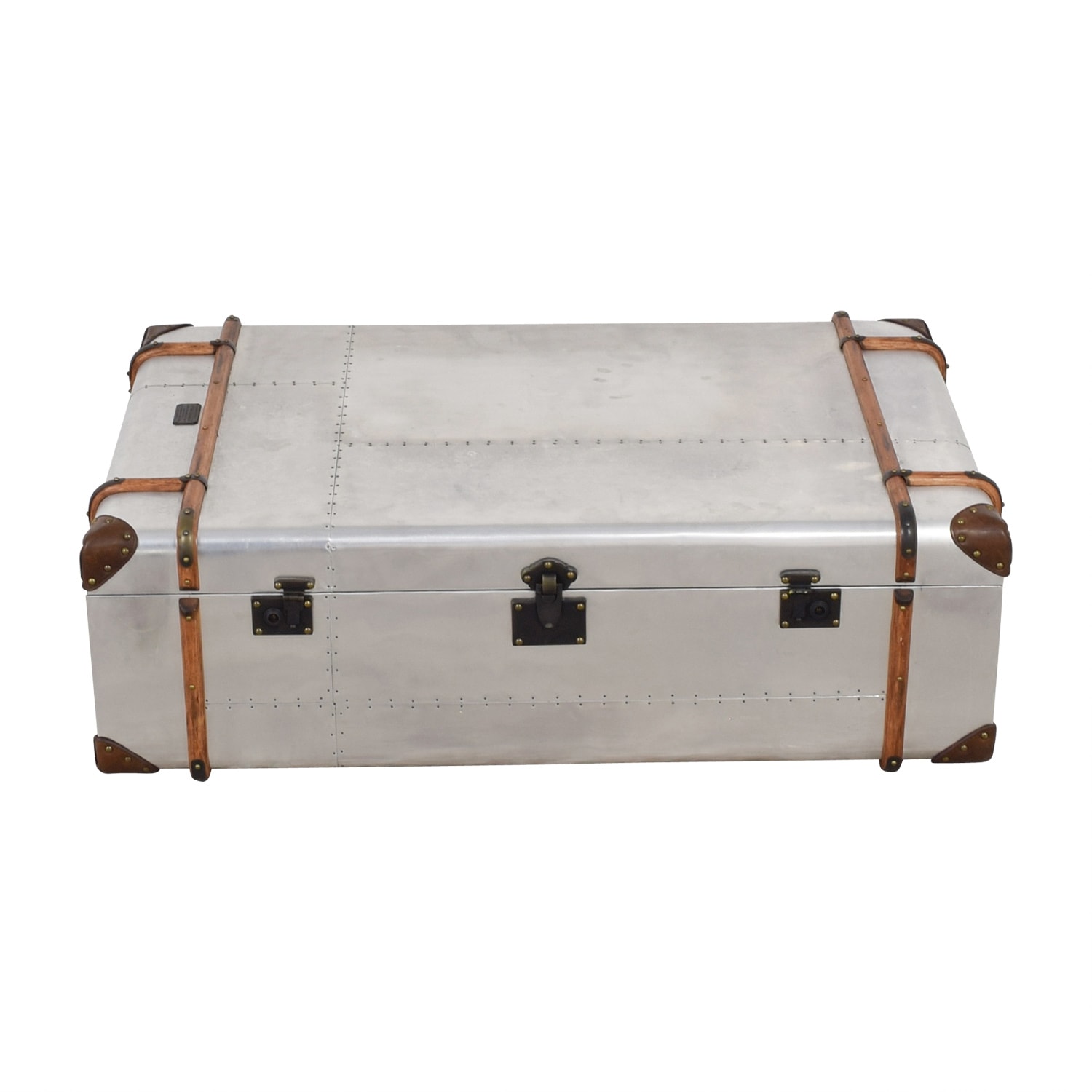 Restoration Hardware Richards' Trunk Coffee Table - Aluminum