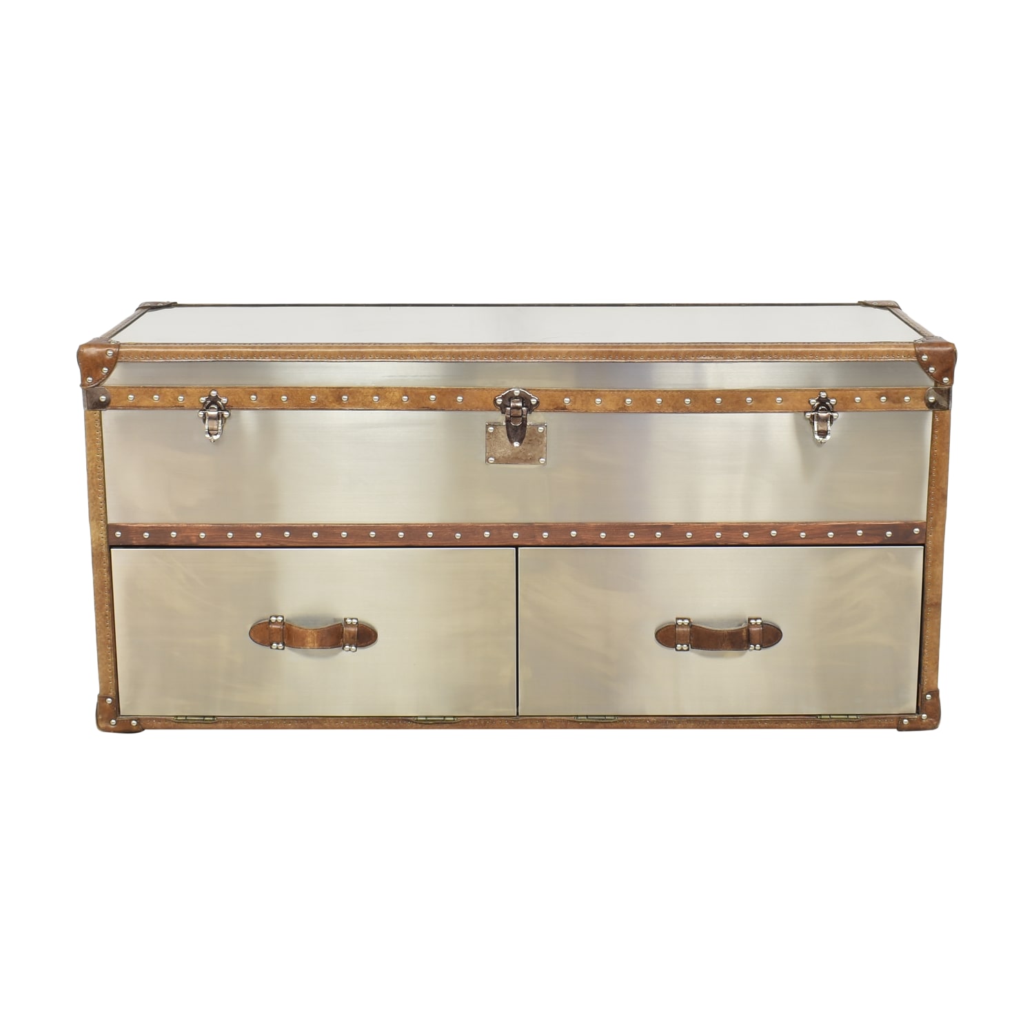 Restoration Hardware Mayfair Steamer Trunk Coffee Table