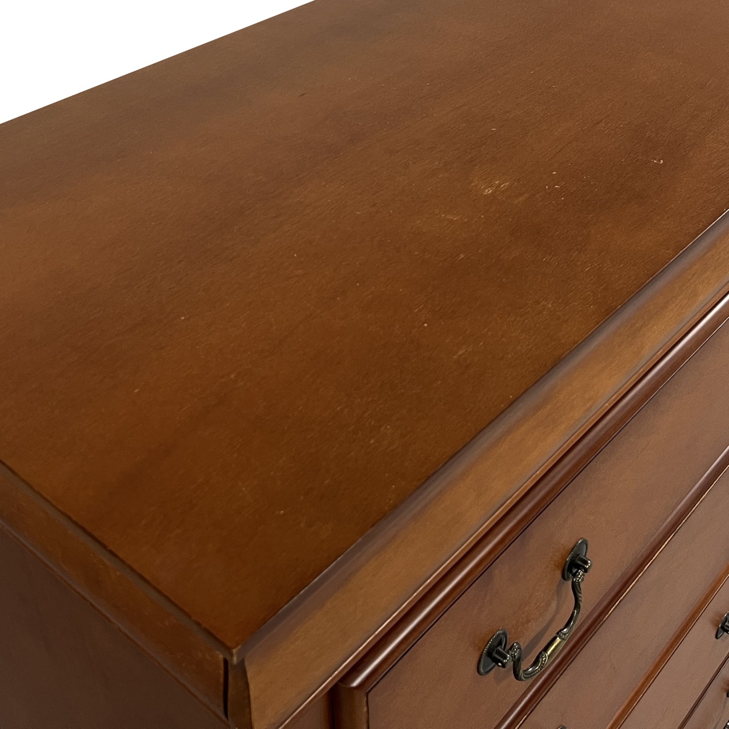 louis philippe iii 5-drawer cherry chest of drawer