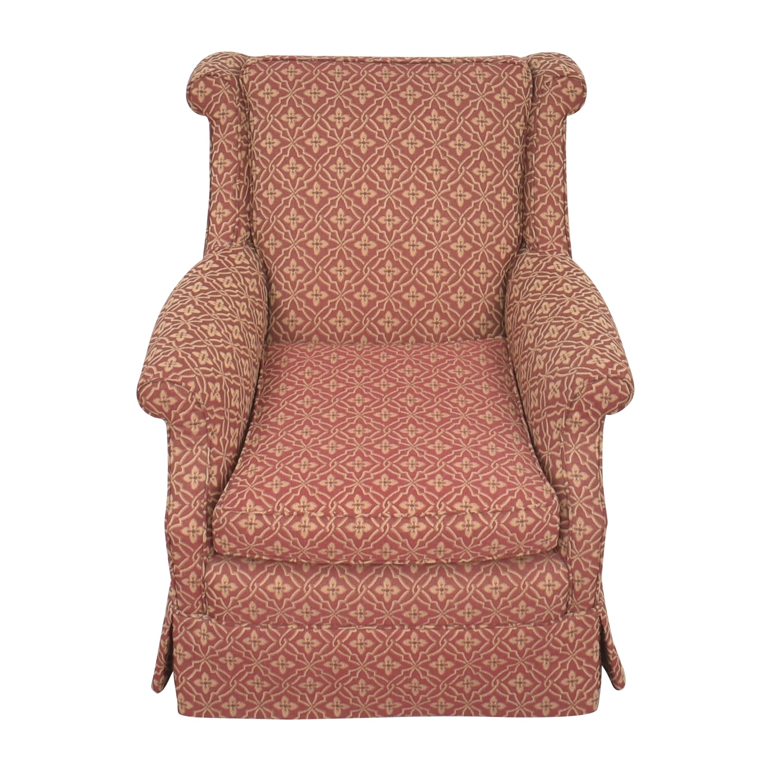  Traditional Scroll Arm Accent Chair Accent Chairs
