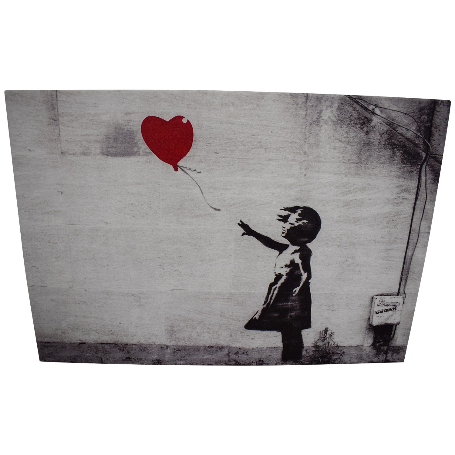 fisk og skaldyr snave Vestlig 48% OFF - Banksy Girl with Red Balloon Wall Art / Decor