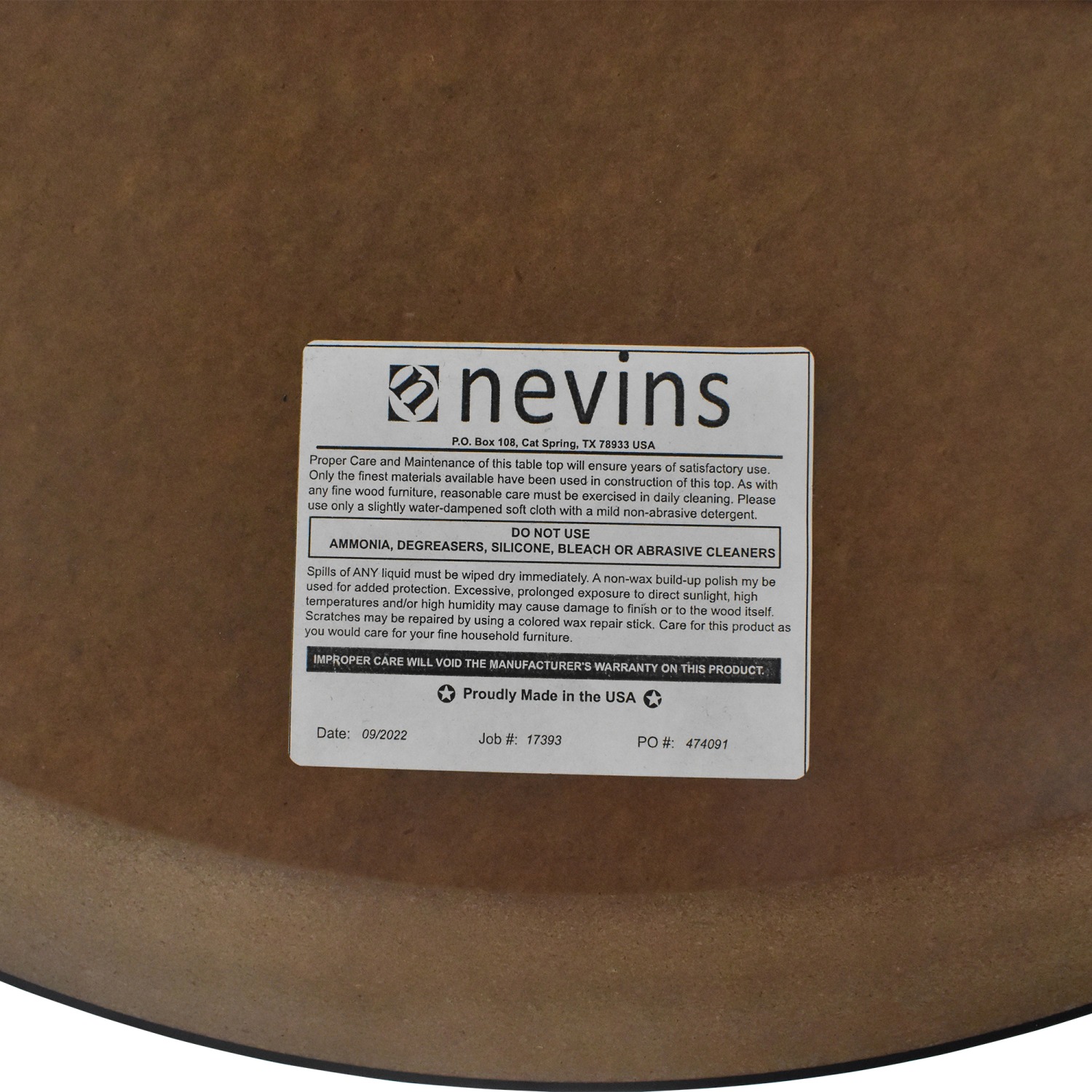  Nevins Adjustable Table second hand