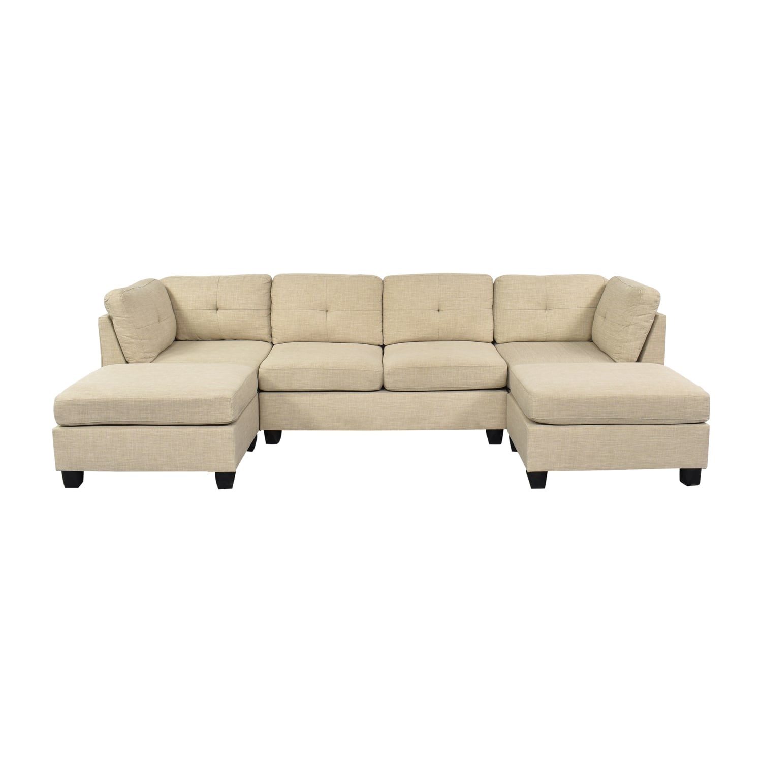 Wade Logan Chenault Wide Reversible Modular Sofa and Chaise with ...