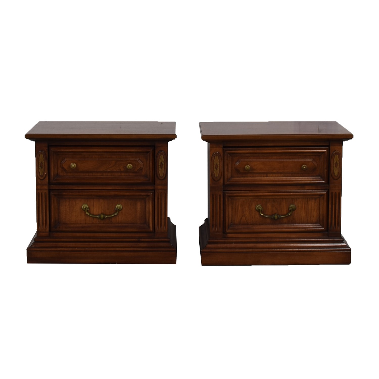 Stanley Furniture Stanley Furniture Wood Two-Drawer End Tables
