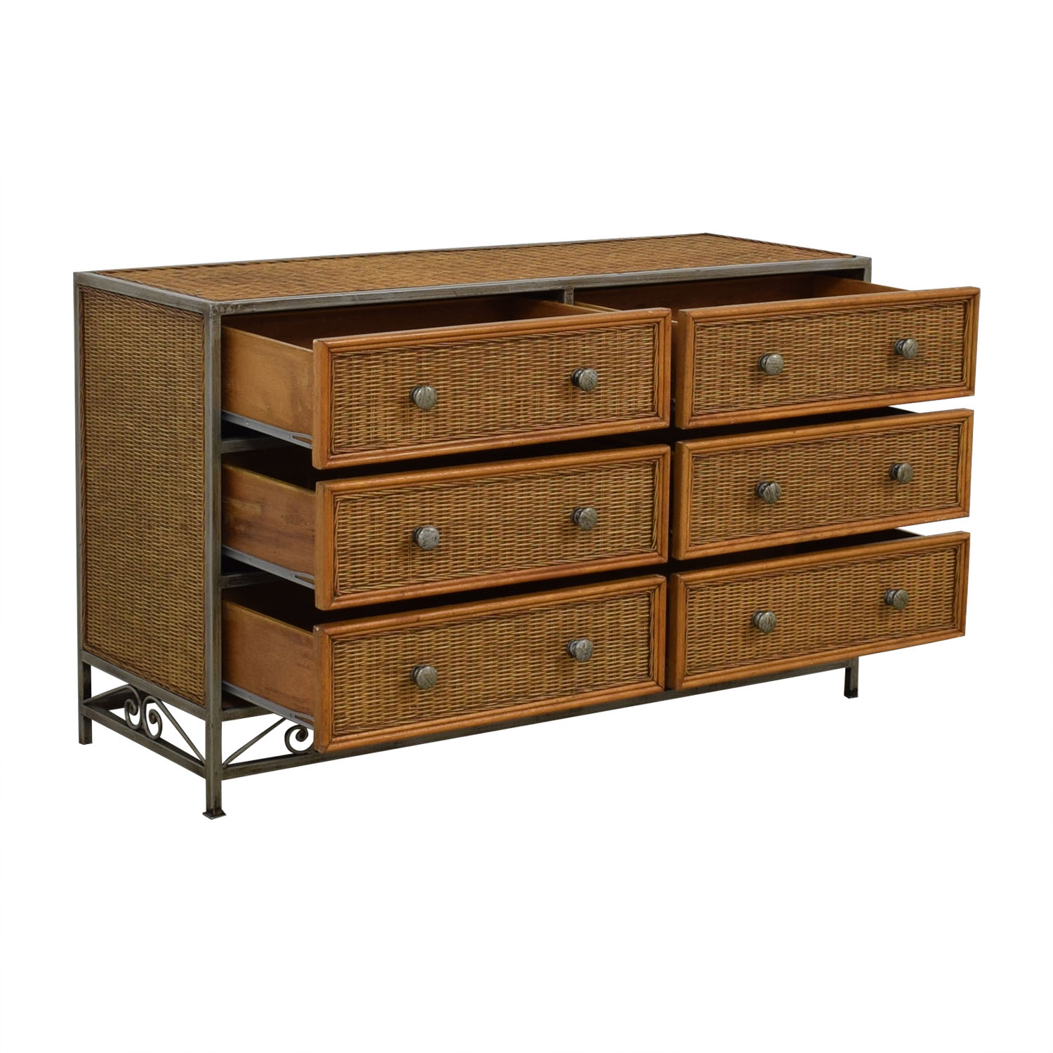 Pier One Imports Pier One Imports Miranda Wicker Six-Drawer Dresser for sale