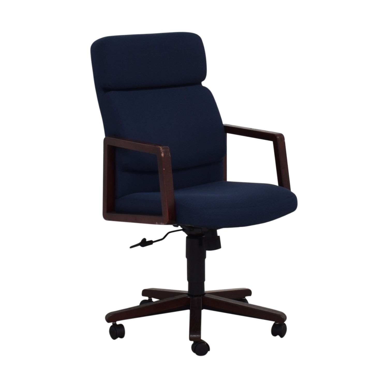 Blue Office Chair on Castors / Chairs