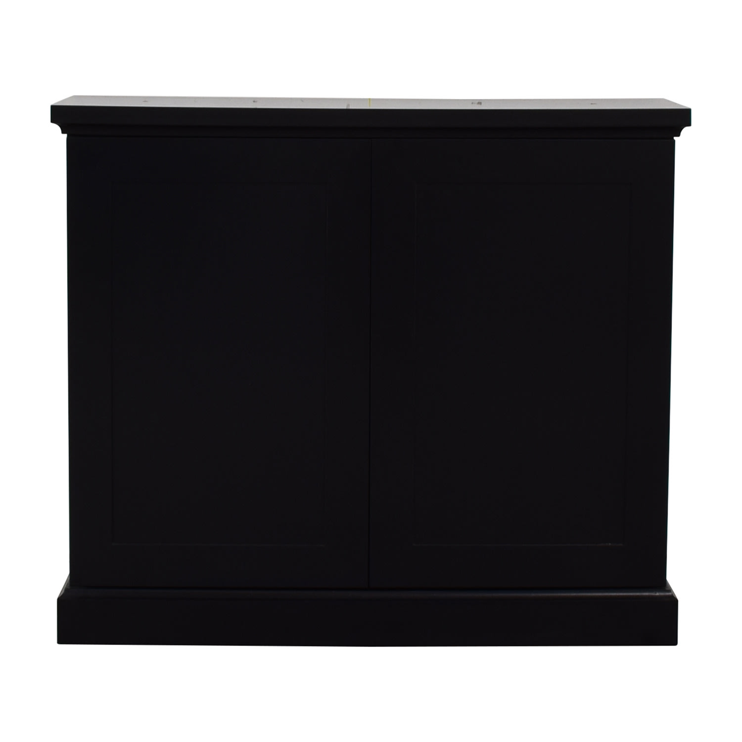  Black Ebonized Wood Two-Door Cabinet on sale