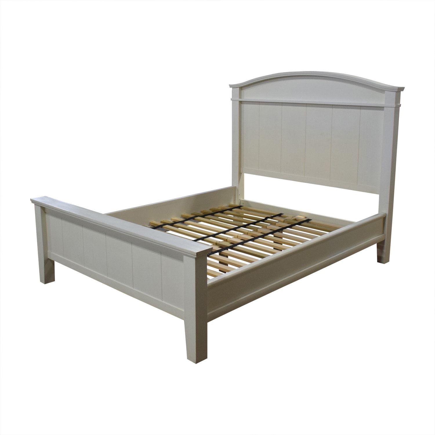 buy Pottery Barn Pottery Barn White Farmhouse Queen Platform Bed Frame online