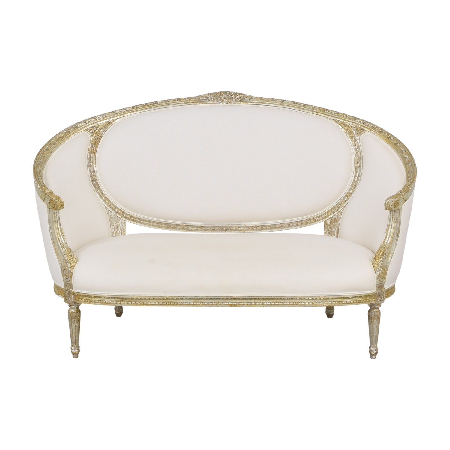  White Victorian Settee nyc