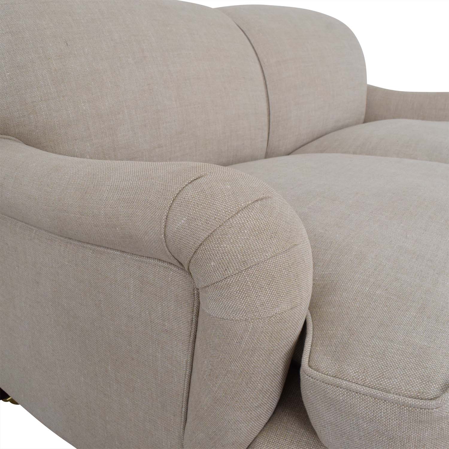 Signature Sofa Laid Back Scroll Arm Cushion Back - George Smith (US)