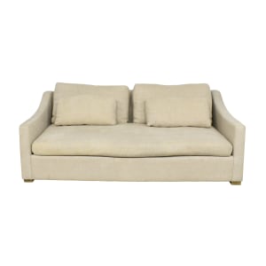 Restoration Hardware Cloud Leather Two-Seat-Cushion Sofa, 76% Off