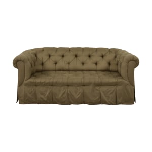 shop Skirted Bench Cushion Chesterfield Sofa  Sofas