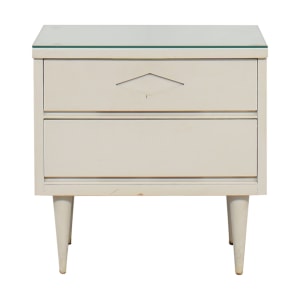  Mid-Century Two Drawer Nightstand  pa