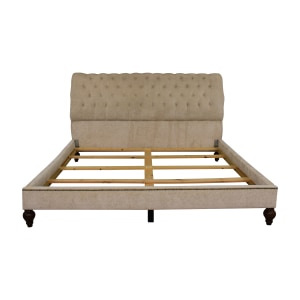 The Room Place Modern Upholstered King Bed  sale