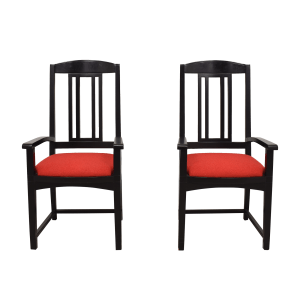  Shaker-Style Slat Back Dining Arm Chairs  for sale