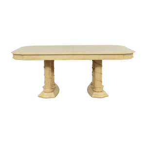 Stanley Furniture Stanley Furniture Double Pedestal Extendable Dining Table  dimensions