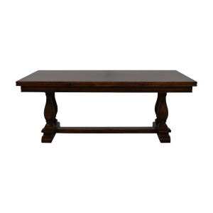 60% OFF - Ethan Allen Ethan Allen Farmhouse Extendable Dining Table ...