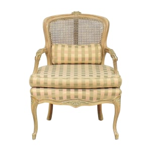 Louis XV Provincial Cane Back Accent Chair  Chairs