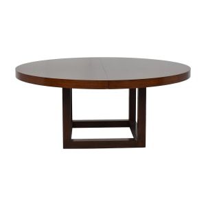  Modern Rustic Extendable Dining Table brown