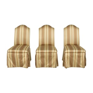 buy Designmaster Furniture Designmaster Furniture Striped Armless Dining Chairs   online