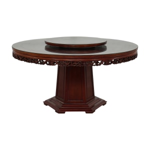 Chinoiserie Round Pedestal Dining Table  / Dinner Tables