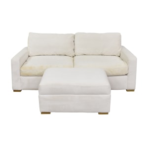 shop Restoration Hardware Restoration Hardware Maxwell Sofa with Ottoman online
