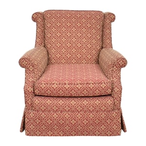  Traditional Scroll Arm Accent Chair pa