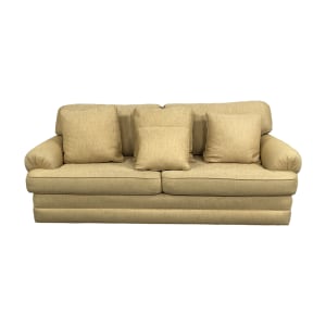 Sherrill Furniture Sherrill Furniture Transitional Pleated Arm Sofa  second hand