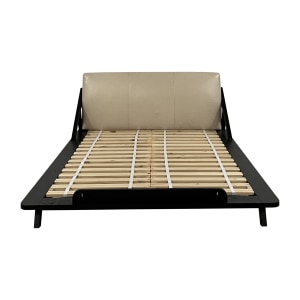 CB2 - Spotted our Alchemy Shiny Brass Bed and Catch-All Storage