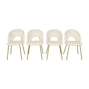 Wayfair Modern Upholstered Dining Chairs for sale