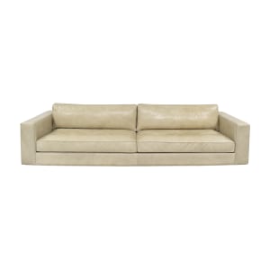 Restoration Hardware Cloud Leather Two-Seat-Cushion Sofa, 76% Off