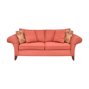 Ethan Allen Ethan Allen Upholstered Sofa red
