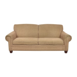 Broyhill Sofa Couch Beige Plaid - General Merchandise > Furniture