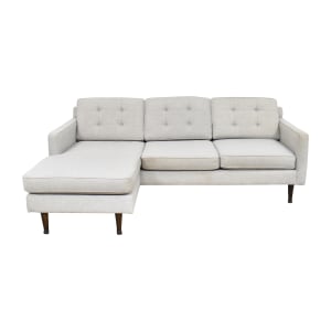 West Elm West Elm Drake Two Piece Reversible Sectional nyc