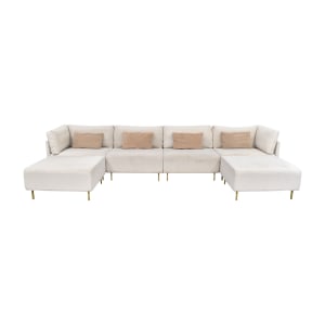  U Shaped Modular Sectional Sofa with Ottoman coupon