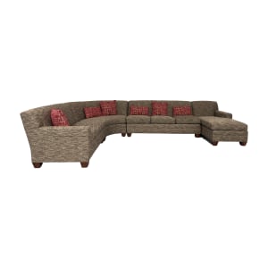 Stickley Furniture Stickley Furniture 7000 Series Curved Chaise Sectional  beige/tan