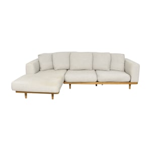 West Elm Newport Two Piece Chaise Sectional sale