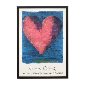 Jim Dine A Heart on the Rue de Grenelle Framed Wall Art / Decor