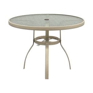 Woodard Round Obscure Outdoor Dining Table sale