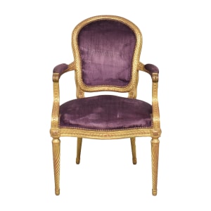 shop Bergdorf Goodman Vintage Upholstered Accent Armchair  online