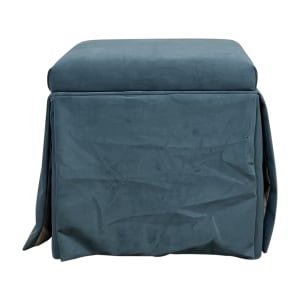 The Inside The Inside Skirted Storage Ottoman second hand