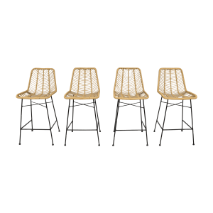  Modern Rattan Counter Stools on sale