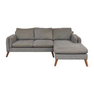 Furniture of America Furniture of America Modern Sofa with Chaise second hand