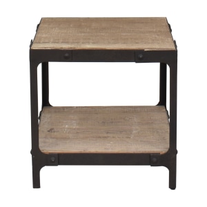 Restoration Hardware Rustic Side Table nyc