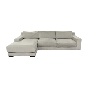 buy West Elm West Elm Dalton Two Piece Chaise Sectional    online