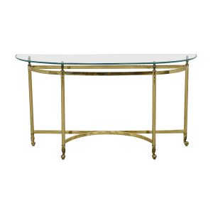 buy Ethan Allen Demilune Console Table Ethan Allen Accent Tables