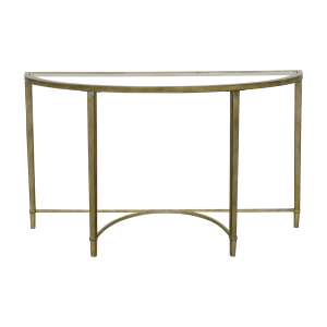 Glass Top Half Moon Console / Tables