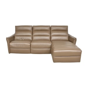 shop Cuborosso Modern Upholstered Reclining Sectional Cuborosso Recliners